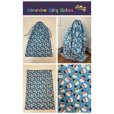 Santa Sack - Large - Snowmen on Blue Santa Sack - Large - Snowmen on Blue